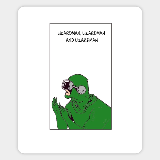 Lizardman Magnet by Vainilla Thunder